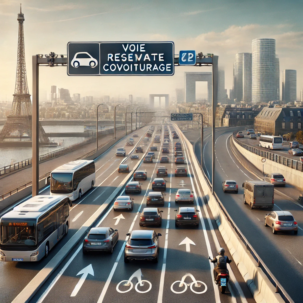 Paris : des voies réservées au covoiturage dès mars 2025